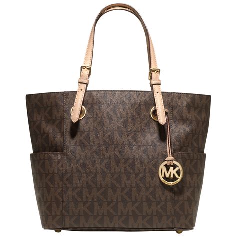 michael kors small purse brown|michael kors brown tote purses.